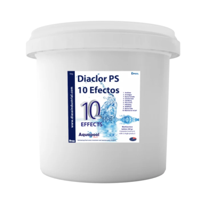 10 в 1 Diaclor PS 10 EFECTOS универсальные таблетки 200г, 5кг