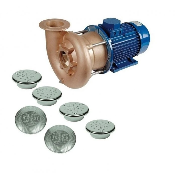 Гидромассаж Combi-Whirl, 2 всасывающие, 4 подающие форсунки (основной комплект), насос 5,5 кВт для соленой воды
