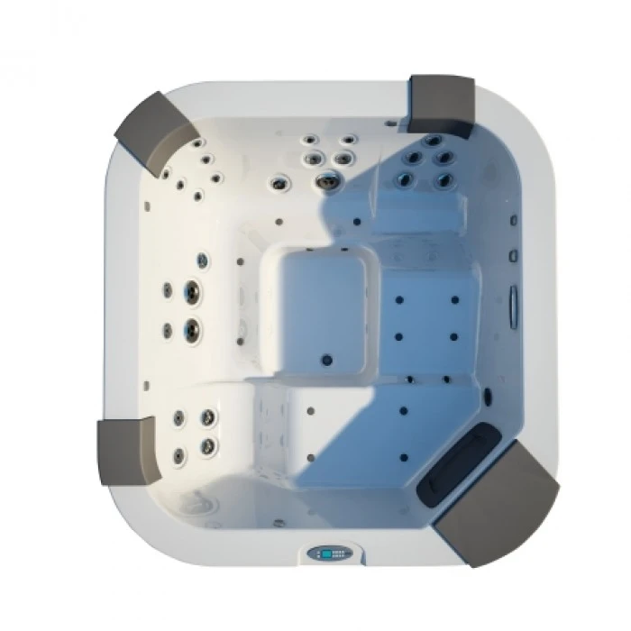 Jacuzzi СПА бассейн White 230x215x90см Santorini Pro Sound(без обшивки,с нагреват. 3кВт)