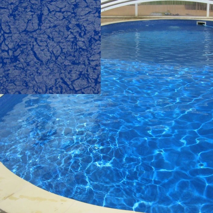 Пленка для бассейна Pearl Blue (синий перламутр) Elbtal Plastics (ширина 165 cм)