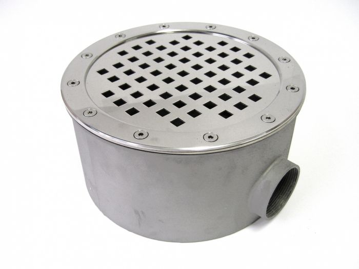 Донный слив D=250 мм, 30 м3/ч, 2" ВР, универс.