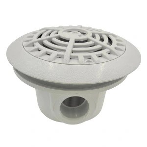 Слив донный круглый Atlaspool, 13 м3/ч, подключение под вклейку ?50-63 мм, ABS-пластик белый (под плёнку) – арт. ATS HKE094
