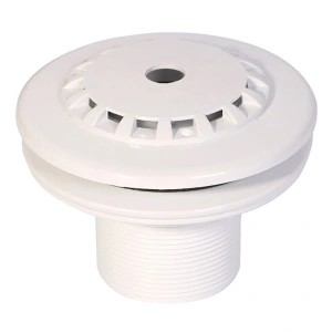 Форсунка донная Atlaspool с регулируемым потоком, 13 м3/ч, Ø 182 мм, подключение НР 2 1/2", белый ABS-пластик (под бетон)